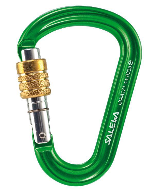 Salewa HMS Pro lime green Karabiner Produktbild 0