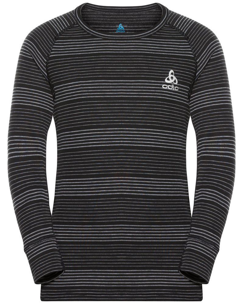 Odlo Das Active Warm ECO Kinder Baselayer-Set. black - grey melange Produktbild 0