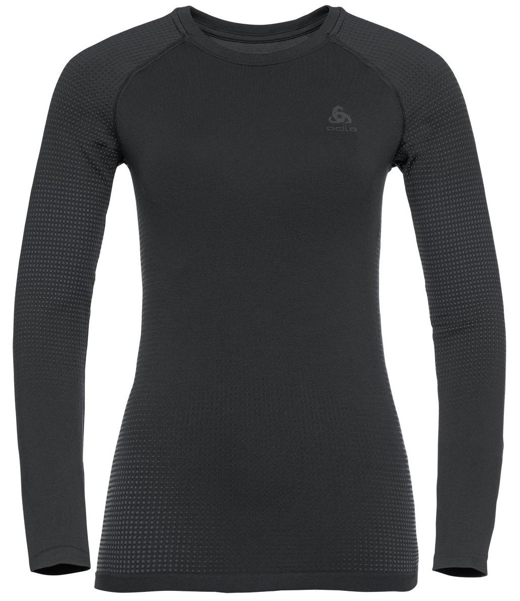 Odlo  PERFORMANCE WARM ECO Baselayer-Top Damen black - new odlo graphite grey Produktbild 0