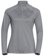 Odlo CARVE LIGHT Damen Midlayer Langarmshirt grey melange Produktbild 0