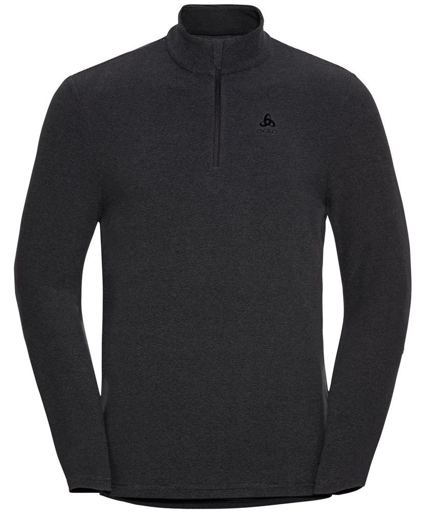 Odlo CORVIGLIA KINSHIP Funktionsshirt Herren shale grey - black stripes Produktbild 0