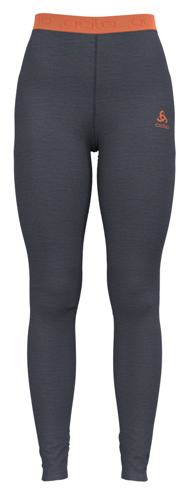 Odlo Performance Wool 150 Tights Damen Funktionsunterhose india ink melange  - live wire Produktbild 0