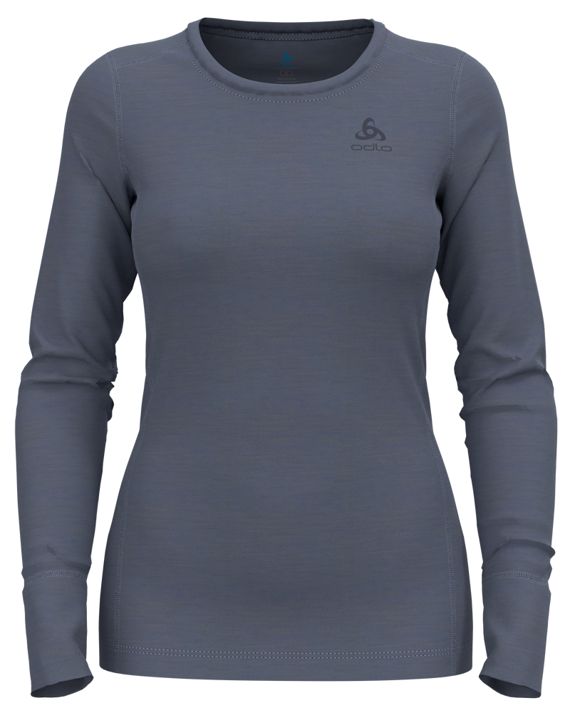 Odlo Natural Merino 200 Base Layer Damen Funktionsshirt  folkstone gray Produktbild 0
