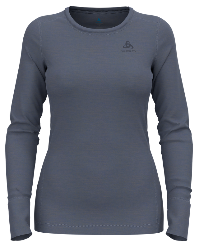 Odlo Natural Merino 200 Base Layer Damen Funktionsshirt  folkstone gray Produktbild 0