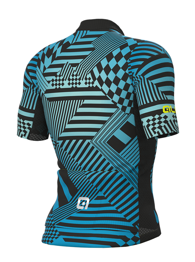 ALÈ PR-S Checker Herren Fahrradtrikot azzurro/light blue Produktbild 1