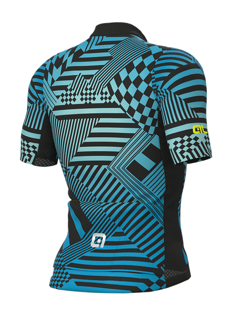 ALÈ PR-S Checker Herren Fahrradtrikot azzurro/light blue Produktbild 1
