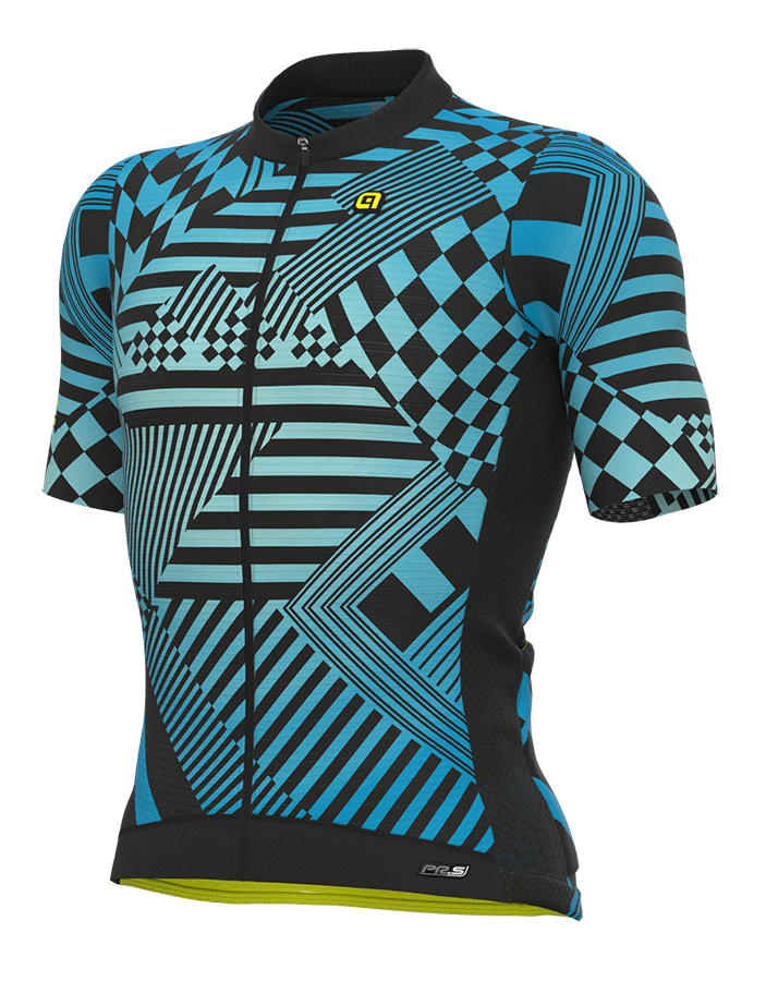 ALÈ PR-S Checker Herren Fahrradtrikot azzurro/light blue Produktbild 0