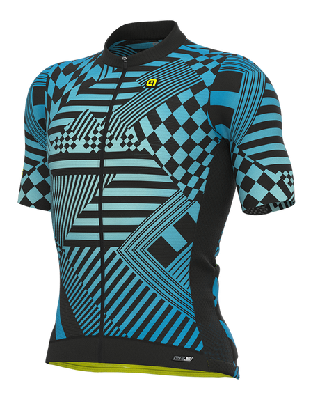ALÈ PR-S Checker Herren Fahrradtrikot azzurro/light blue Produktbild 0