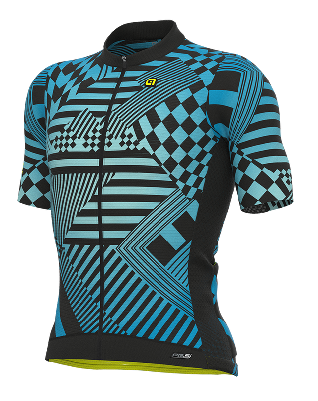 ALÈ PR-S Checker Herren Fahrradtrikot azzurro/light blue Produktbild 0