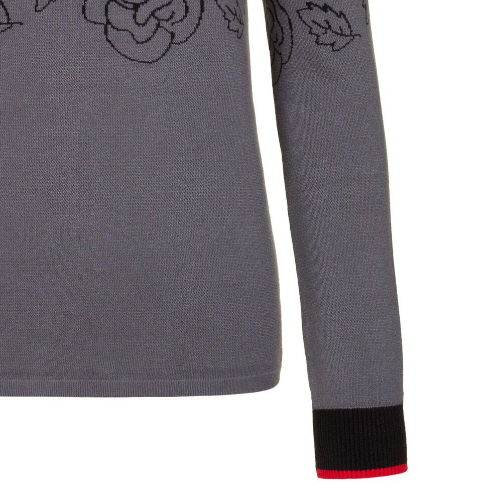 Almgwand 1928 Damen Pullover Bernkogelalm anthrazit-schwarz-rot Produktbild 3