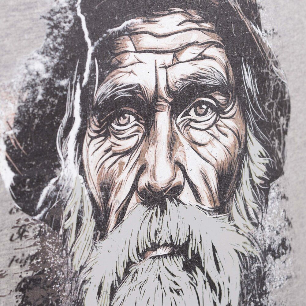 Almgwand 1928 Herren Shirt Haunsbergalm grau-meliert lisbona Produktbild 2