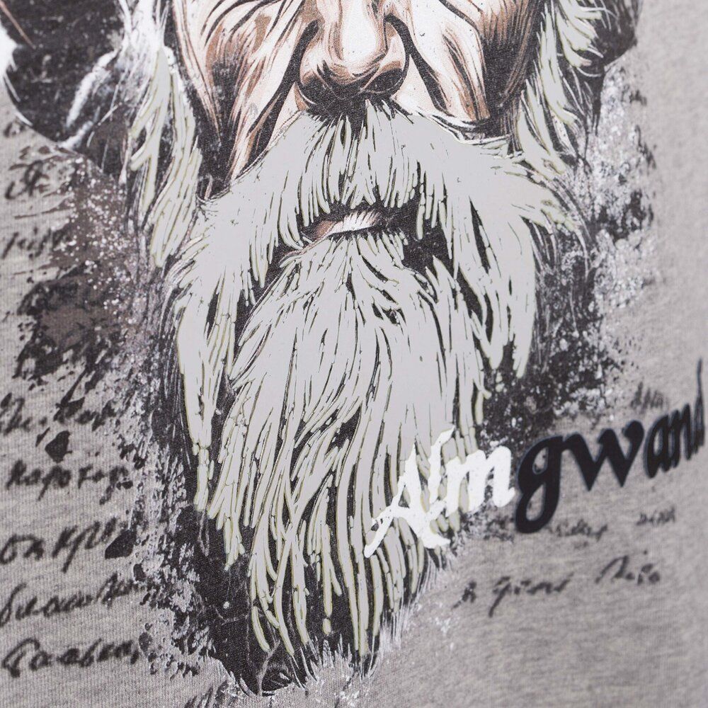 Almgwand 1928 Herren Shirt Haunsbergalm grau-meliert lisbona Produktbild 3