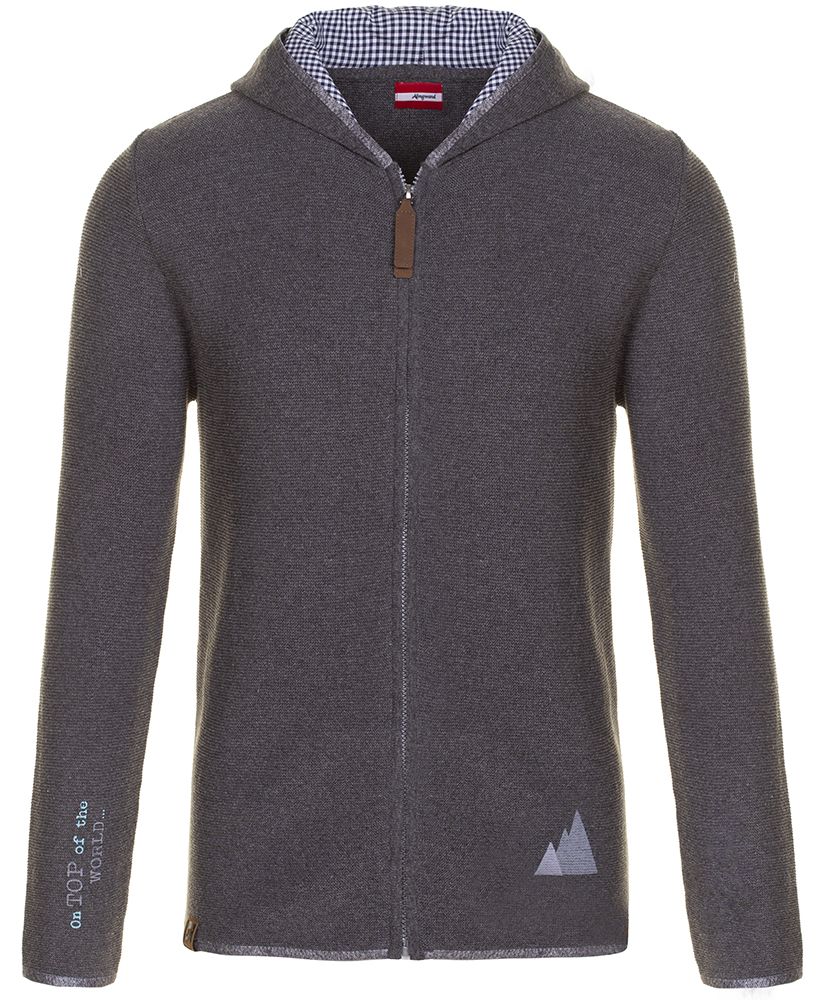 Almgwand Mittereggalm Herren Strickjacke mousegray Produktbild 0