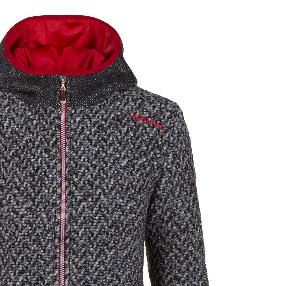Almgwand Madhspitze Damen Strick-Fleecejacke anthrazit-shadow Produktbild 2