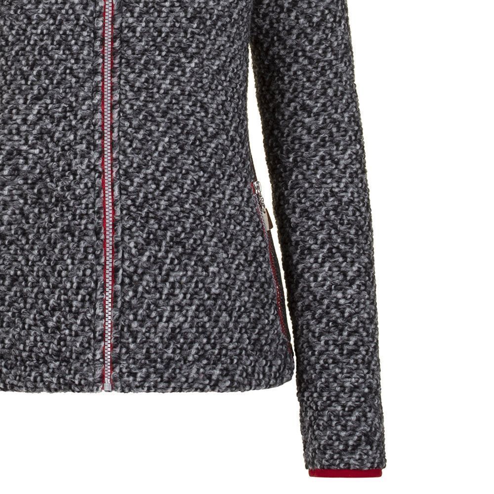 Almgwand Madhspitze Damen Strick-Fleecejacke anthrazit-shadow Produktbild 3