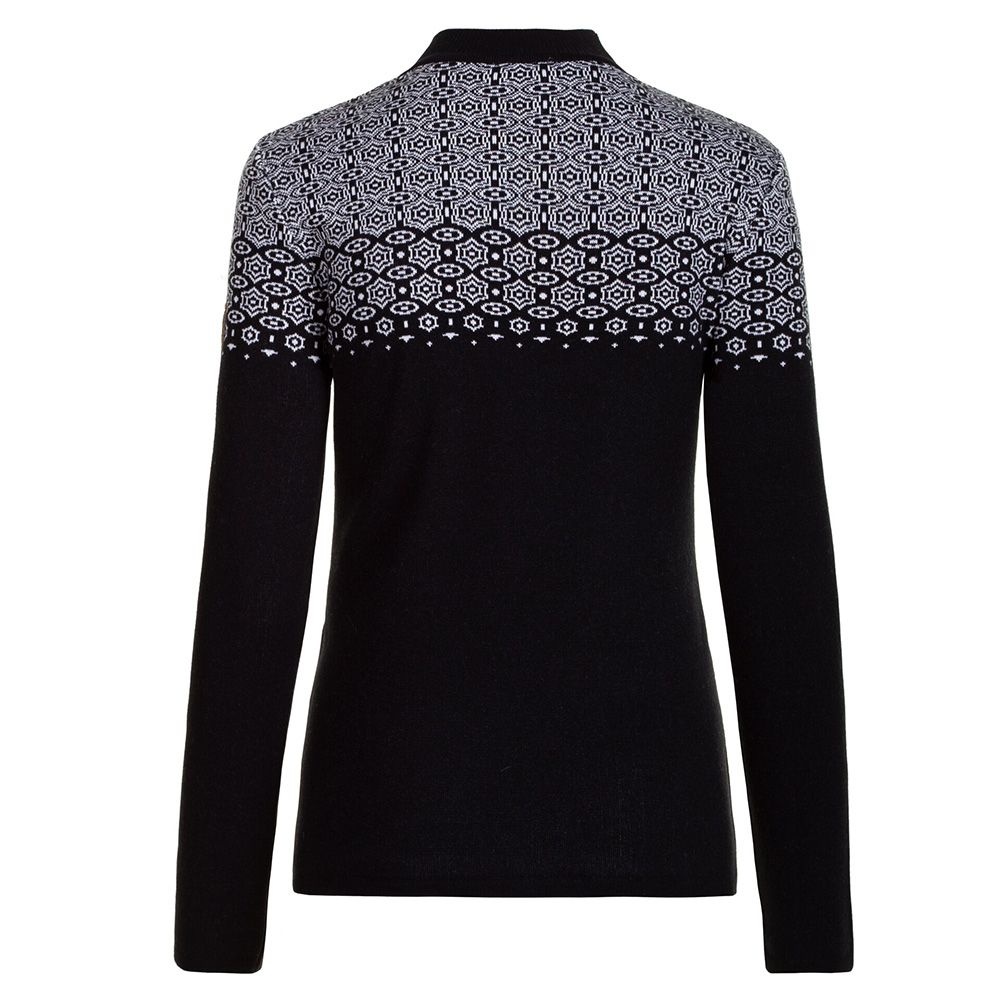 Almgwand Palmenalm Damen Rollkragenpullover schwarz-weiss Produktbild 1