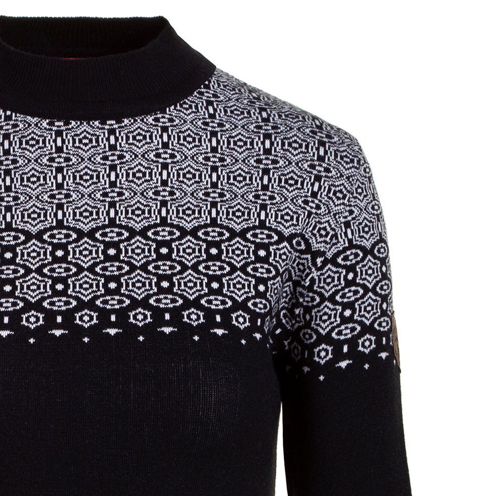 Almgwand Palmenalm Damen Rollkragenpullover schwarz-weiss Produktbild 3