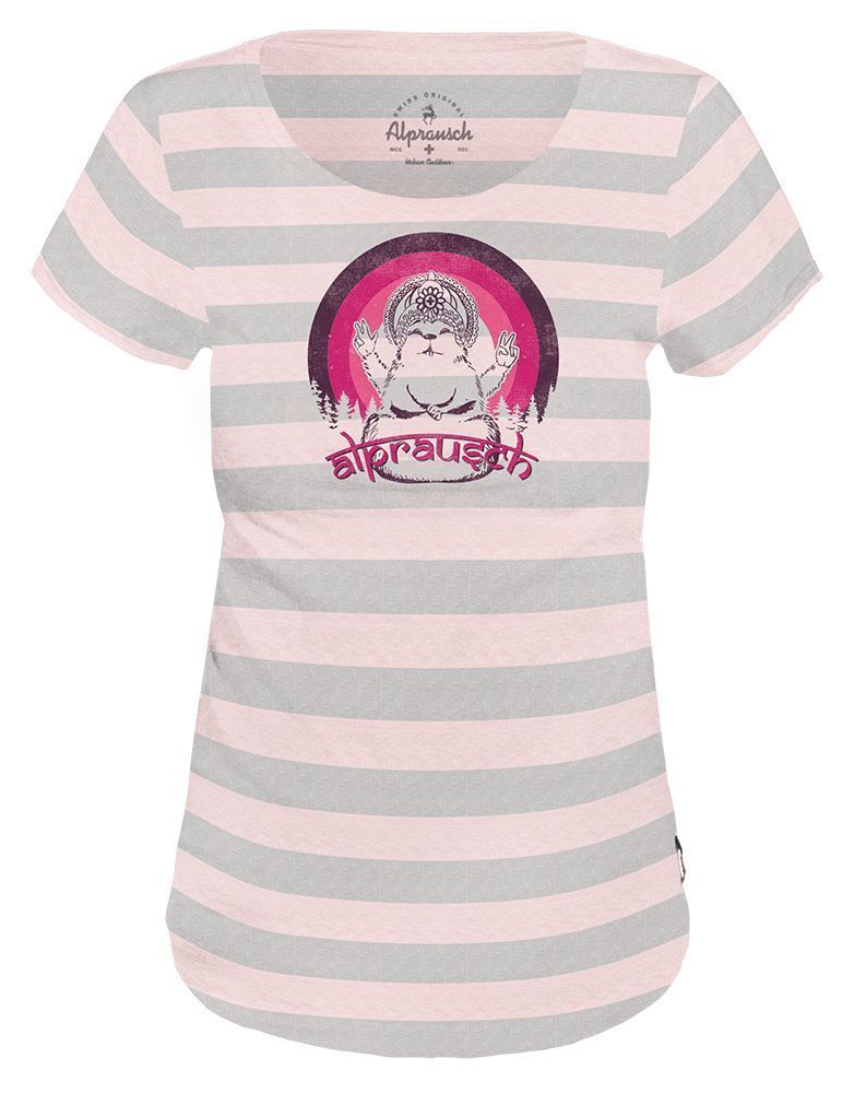Alprausch Namaste Murmeli Damen T-Shirt pink dogwood Produktbild 0