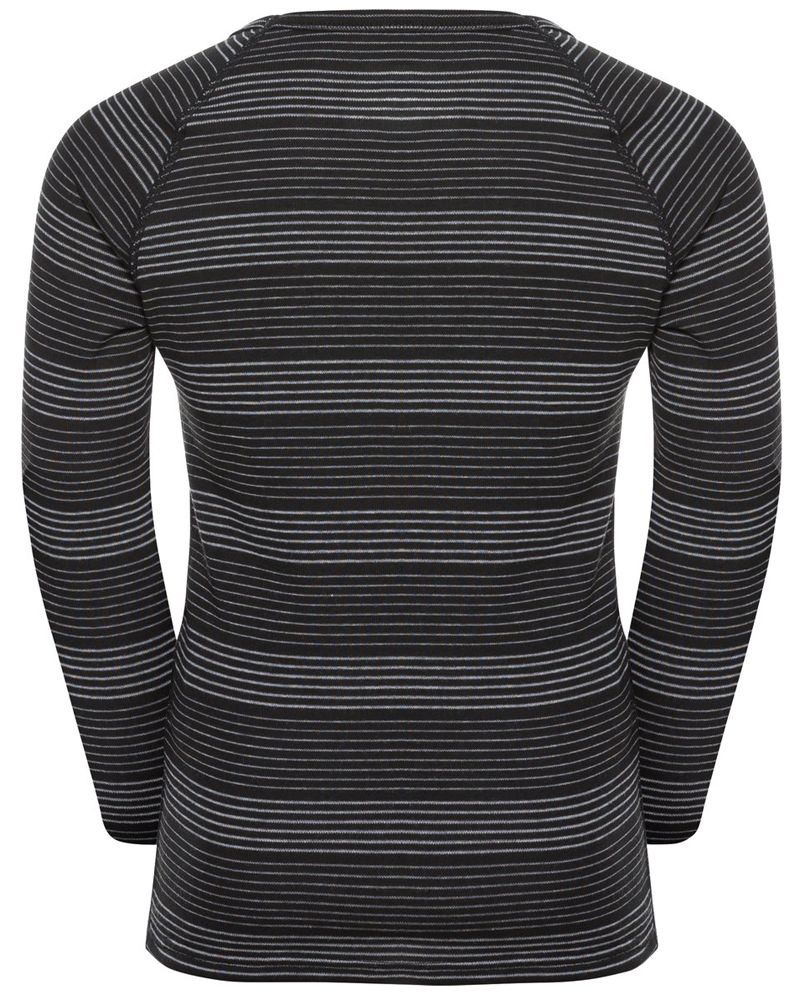 Odlo Das Active Warm ECO Kinder Baselayer-Set. black - grey melange Produktbild 1