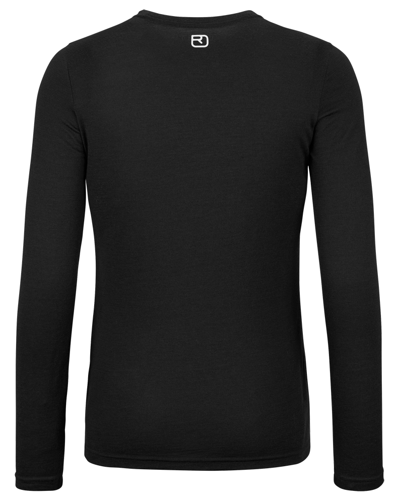 Ortovox 185 Merino Brand Outline Longsleeves Damen Langarmshirt black raven Produktbild 1