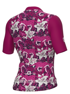 ALÈ PR-E Hibiskus Kurzarm Trikot Damen purple Produktbild 1