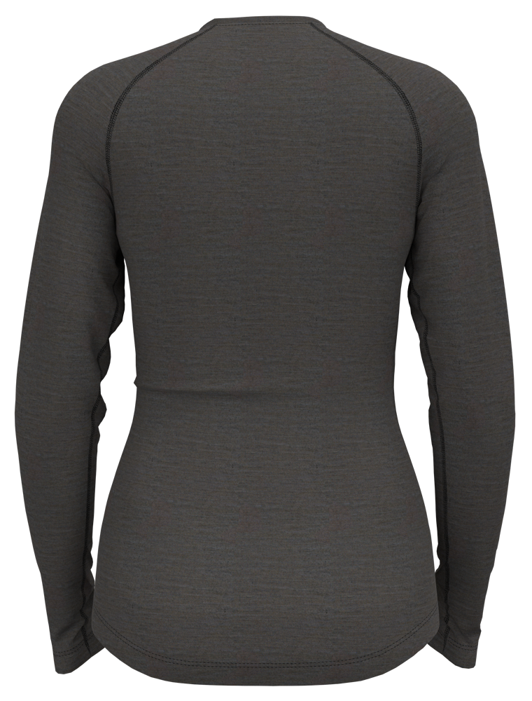 Odlo Performance Wool 150 Base Layer Damen Oberteil matte green - dark grey melange Produktbild 1