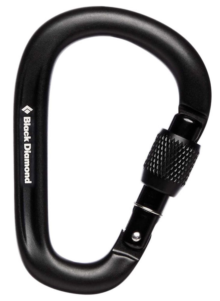 Black Diamond Pearlock Screwgate Karabiner black Produktbild 0