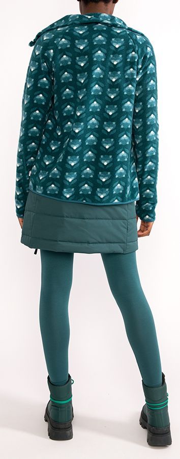 Blutsgeschwister Extra Layer short Damen Fleecejacke stylish and chic flower Produktbild 2