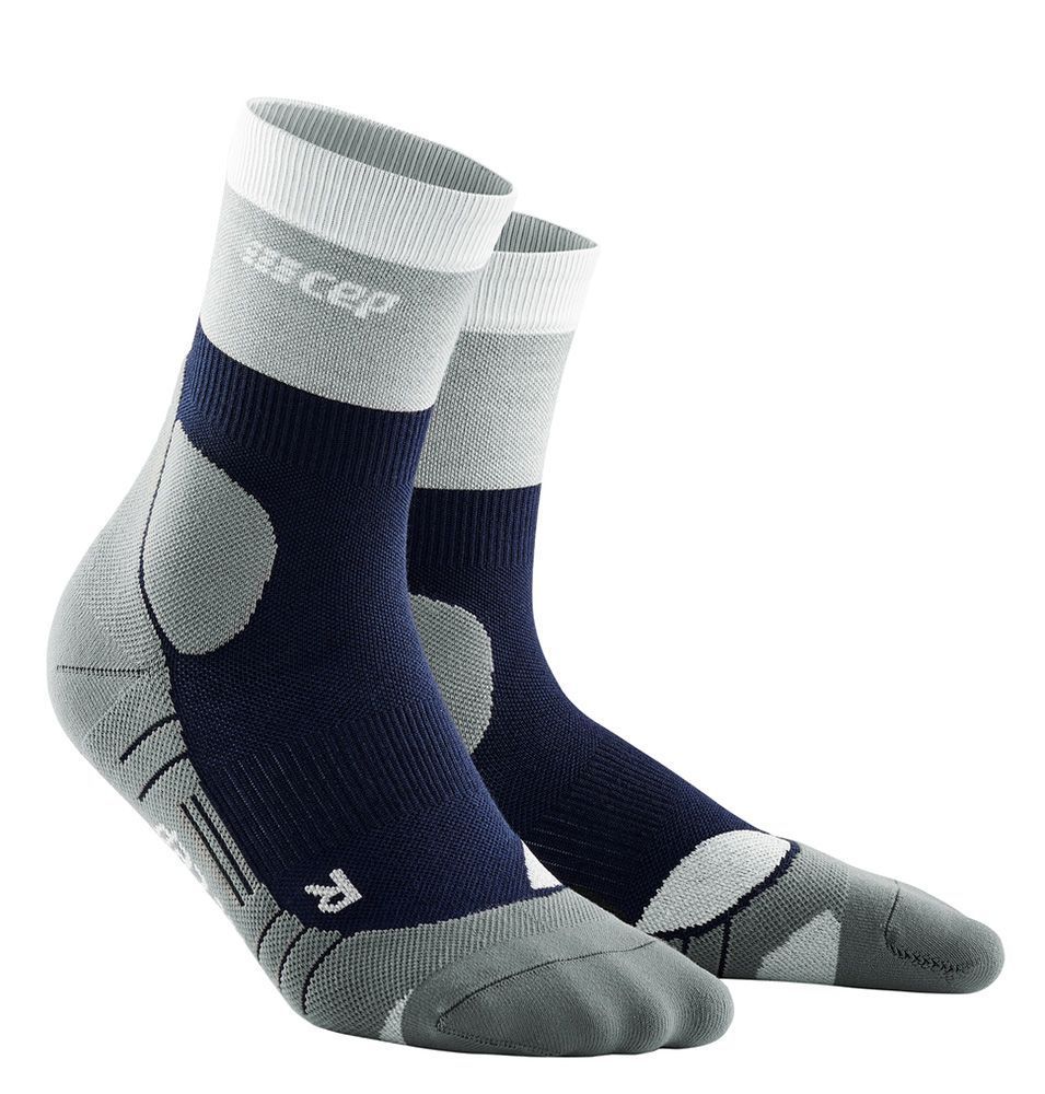 CEP Hiking Light Merino Mid Cut Socks Herren Wandersocken marineblue/grey Produktbild 0