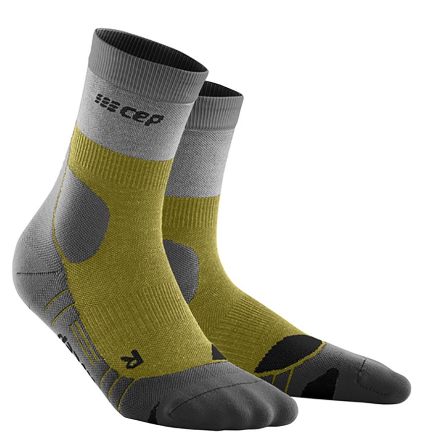 CEP Hiking Light Merino mid-cut Socks Herren Wandersocken olive/grey Produktbild 0