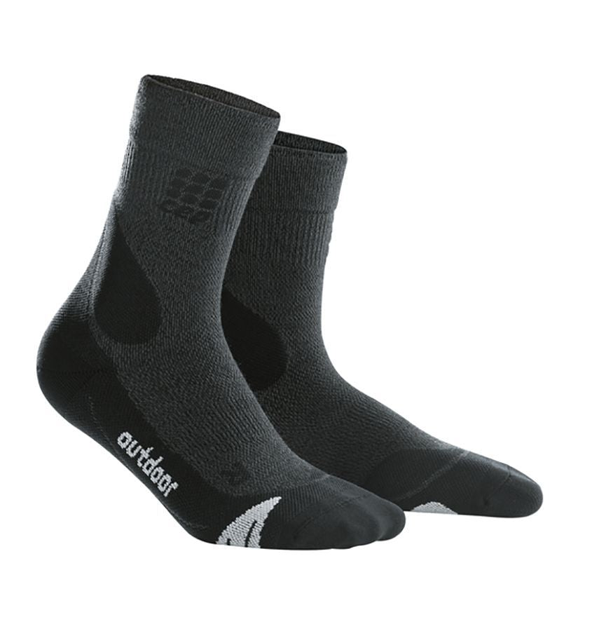 CEP Hiking Merino Mid-Cut Socks Herren Wandersocken grey/black Produktbild 0
