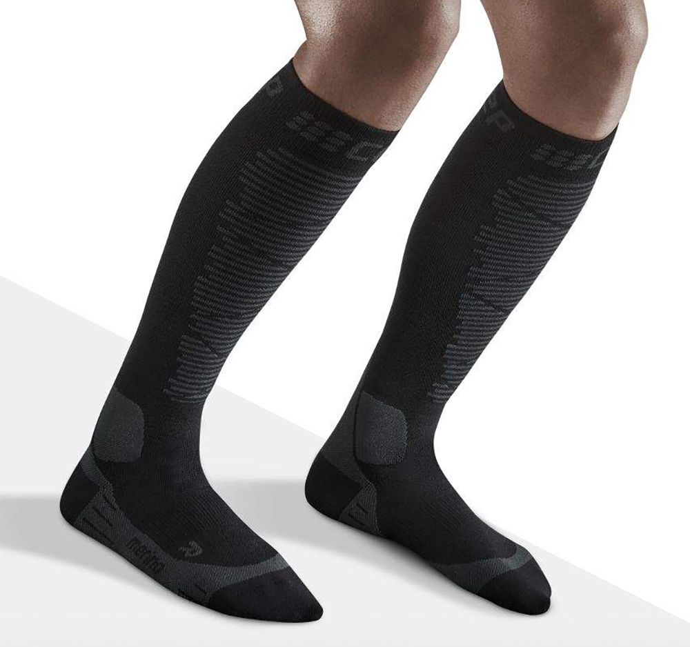 CEP Ski Merino Compression Socks Damen Skisocken black/anthracite Produktbild 0