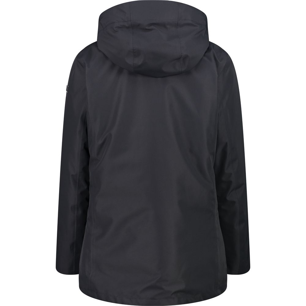CMP Damen Long Jacket Zip Hood Detachable Inn.jacket antracite Hardshelljacke Produktbild 1