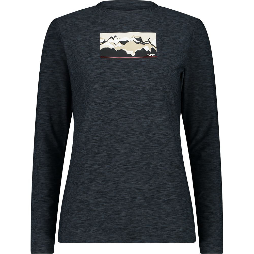 CMP Damen T-Shirt nero mel-sesamo Produktbild 1