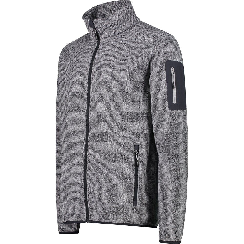 CMP Herren Unterjacke Herren Fleecejacke ice-titanio-nero Midlayer Produktbild 2