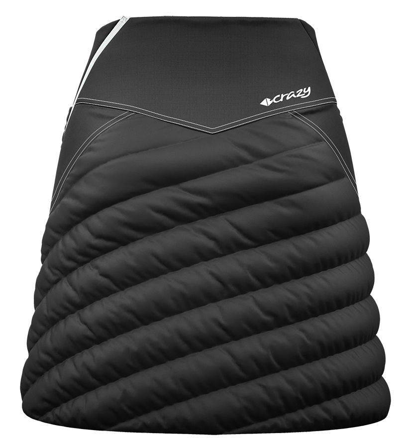 Crazy Idea Skirt Channel Damen Sportrock black Produktbild 1