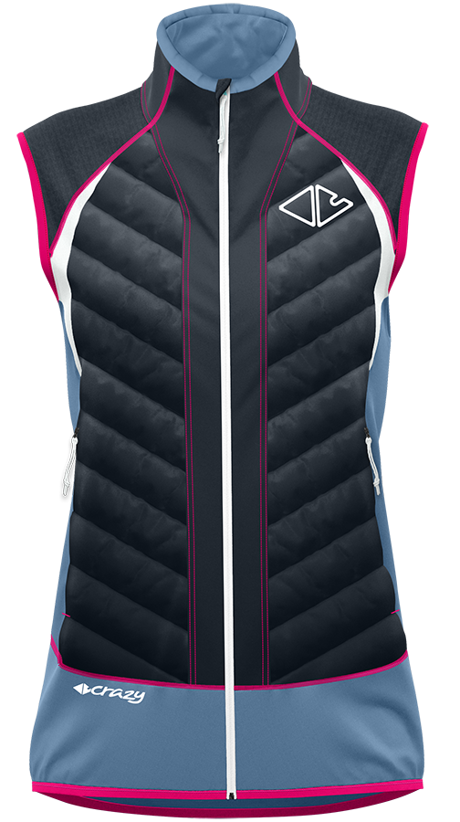 Crazy Idea Vest Channel Damen Weste vento Produktbild 0