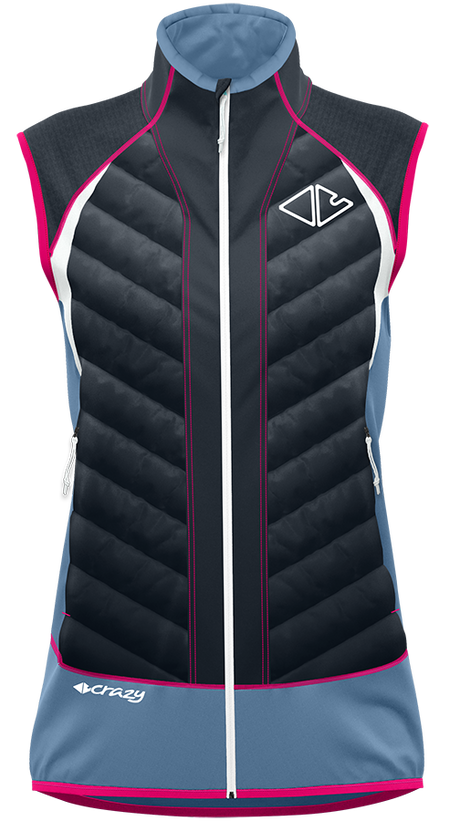 Crazy Idea Vest Channel Damen Weste vento Produktbild 0