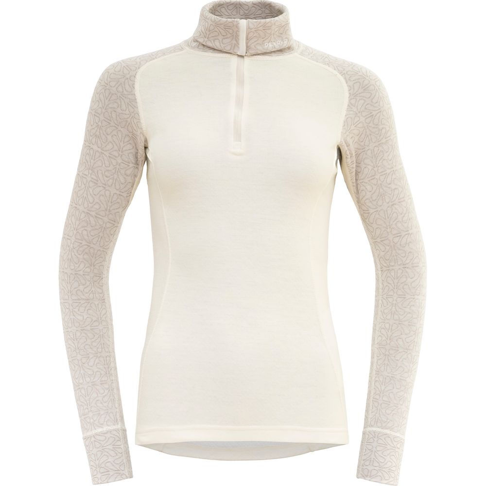 Devold Duo Active Merino 205 Z.neck Damen Merinoshirt raw white Produktbild 0