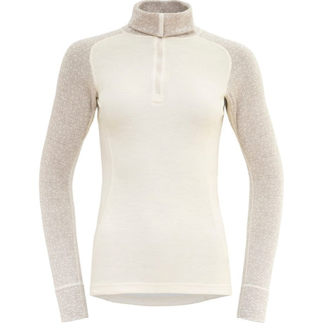 Devold Duo Active Merino 205 Z.neck Damen Merinoshirt raw white Produktbild 0
