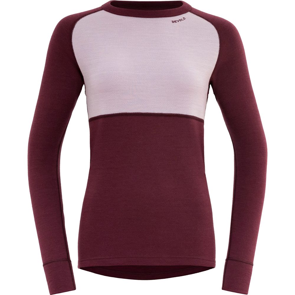 Devold Expedition Merino Silk Shirt Damen Merinoshirt port/orchid Produktbild 0