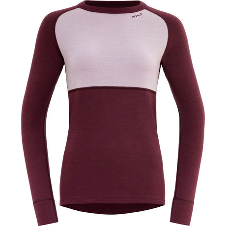 Devold Expedition Merino Silk Shirt Damen Merinoshirt port/orchid Produktbild 0