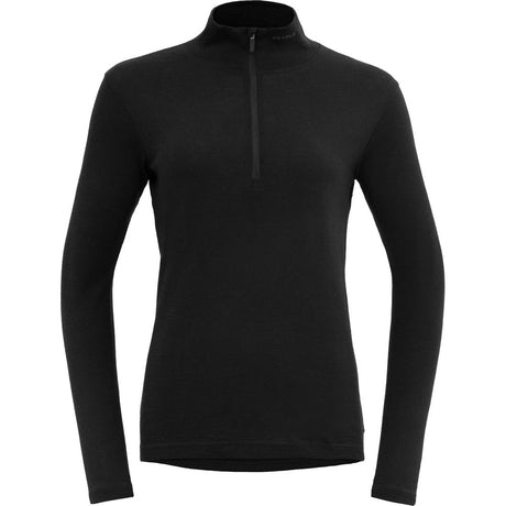 Devold Jakta Merino 200 Zip Neck Damen Merinoshirt black Produktbild 0