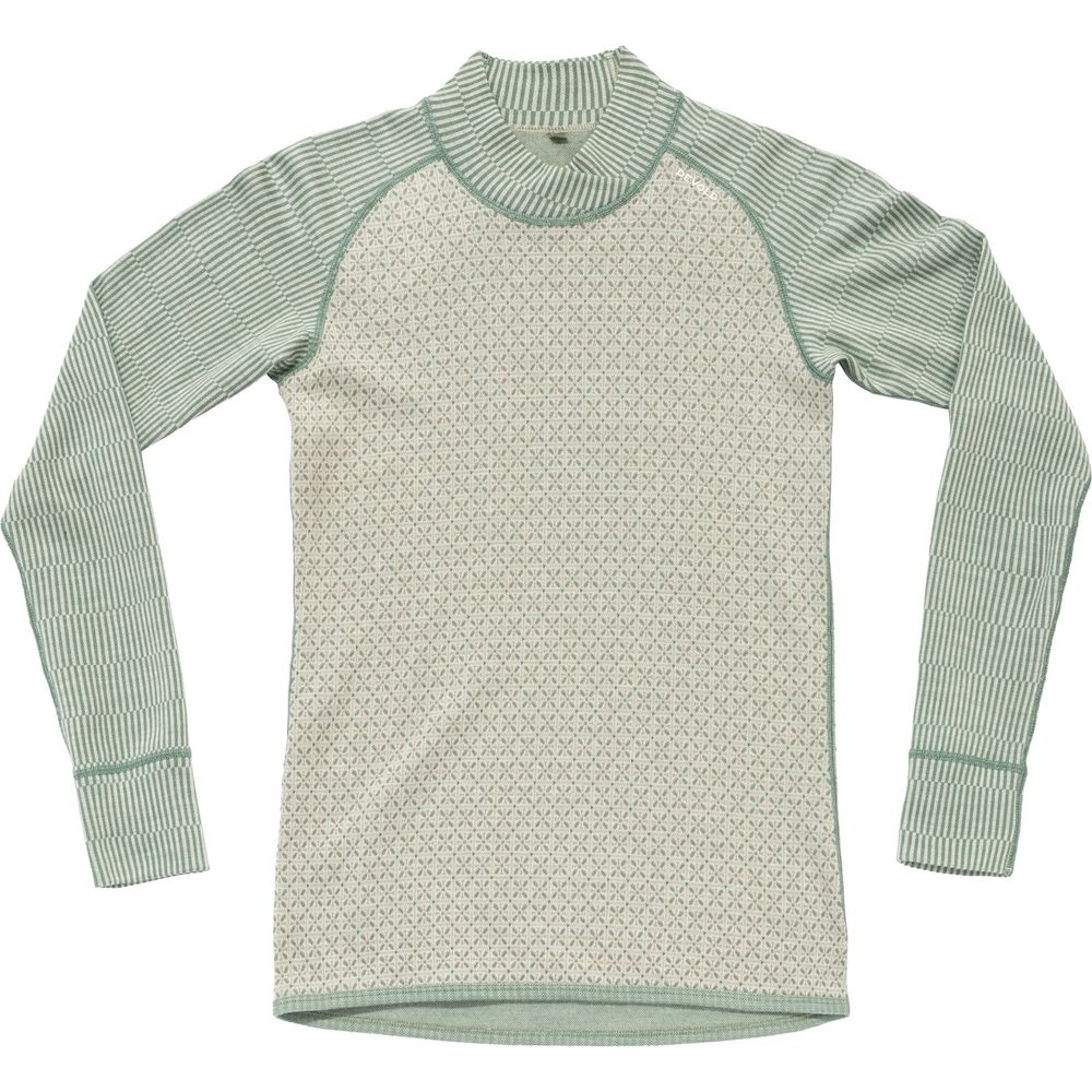 Devold Kvitegga Merino 230 Cross Neck Damen Merinoshirt raw white Produktbild 0