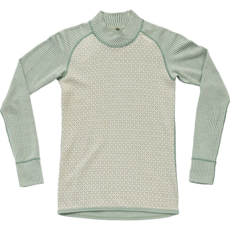 Devold Kvitegga Merino 230 Cross Neck Damen Merinoshirt raw white Produktbild 0