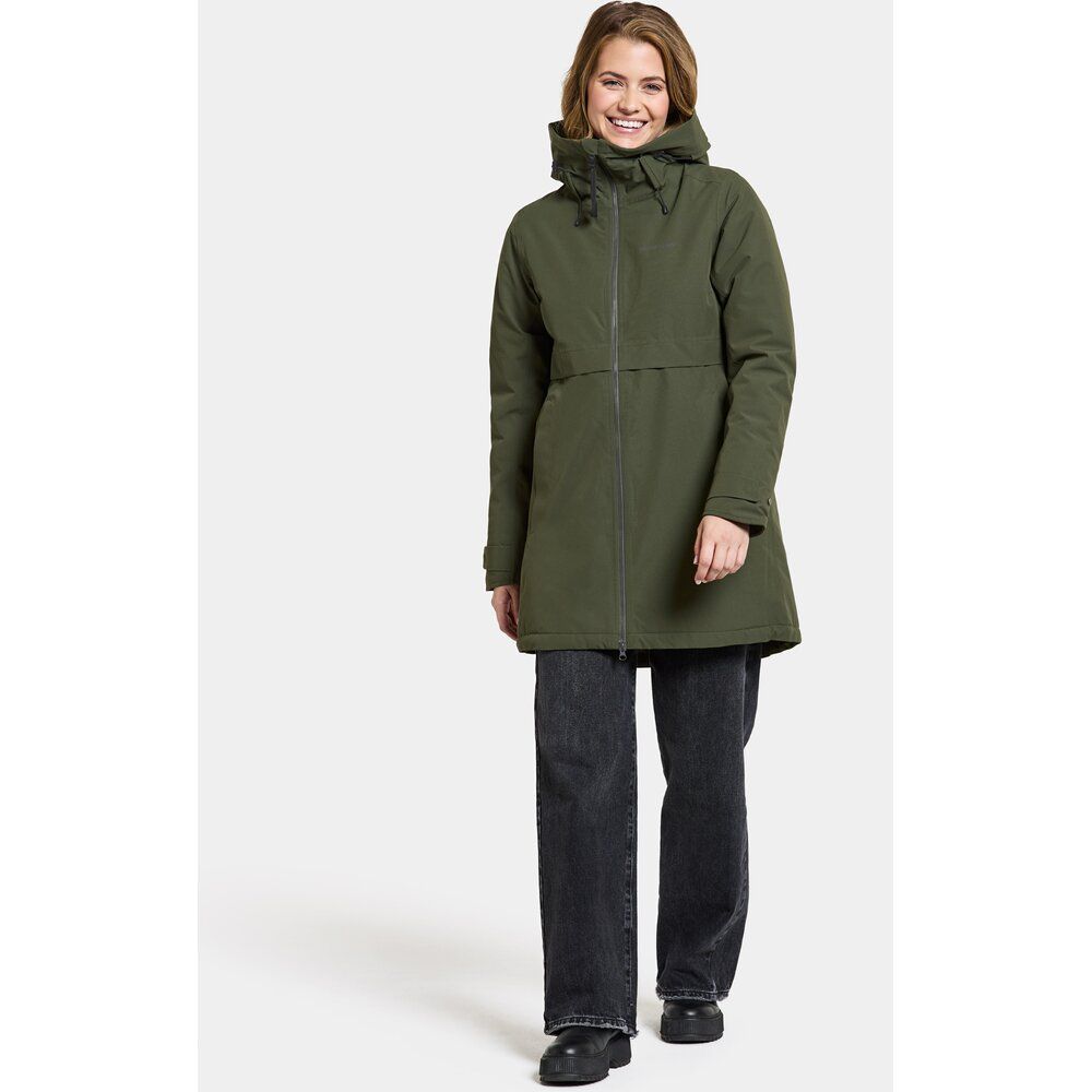 Didriksons Damen Mantel Helle Wns Parka 5 deep green Produktbild 2