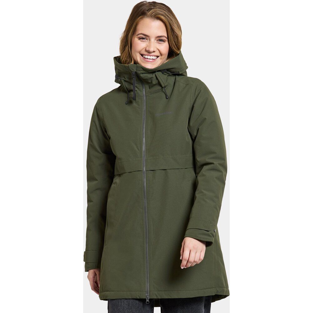 Didriksons Damen Mantel Helle Wns Parka 5 deep green Produktbild 5