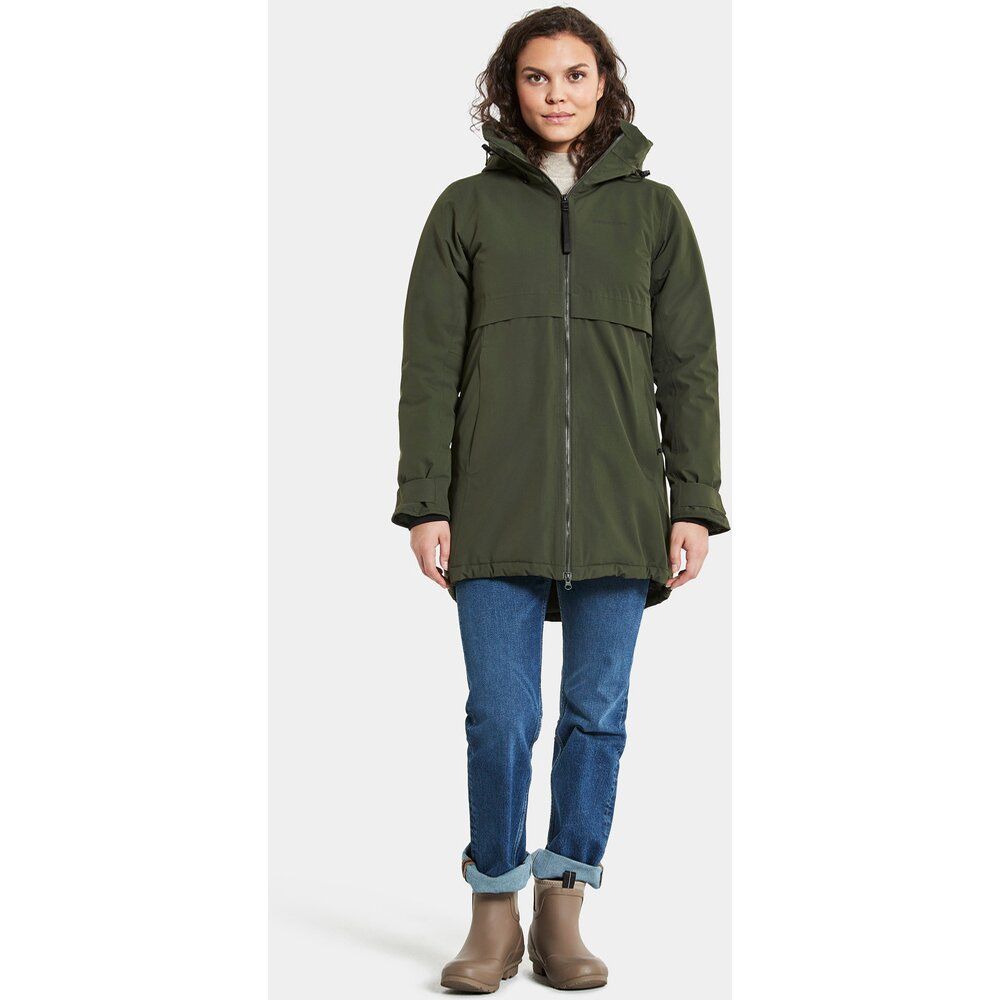 Didriksons Damen Mantel Helle Wns Parka 5 deep green Produktbild 6