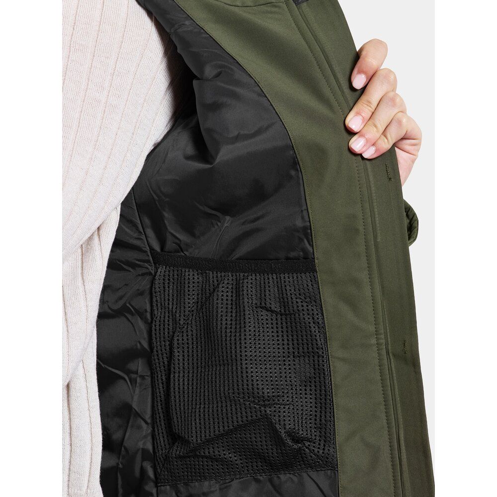 Didriksons Damen Mantel Helle Wns Parka 5 deep green Produktbild 8