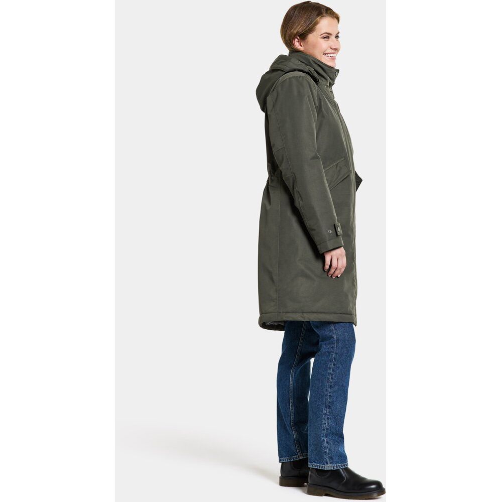 Didriksons Damen Mantel Josefine Wns Parka 2 deep green Produktbild 4